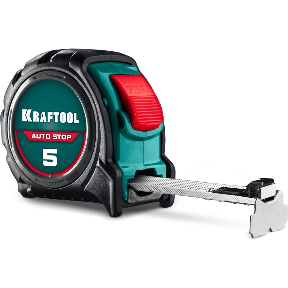 Рулетка профессиональная с автостопом KRAFTOOL AutoStop, 5 м x 25 мм 3412-5-25_z01