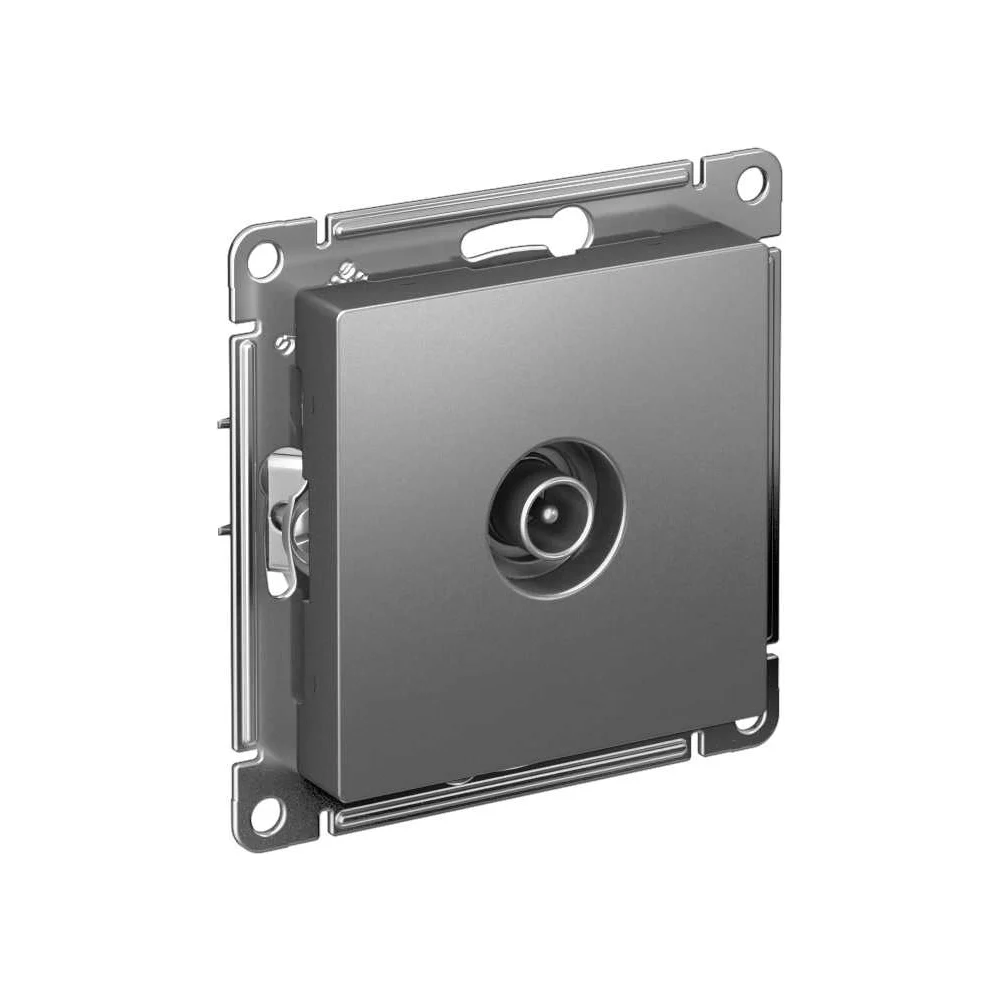 Антенная розетка Systeme Electric AtlasDesign Сталь TV SE ATN000993