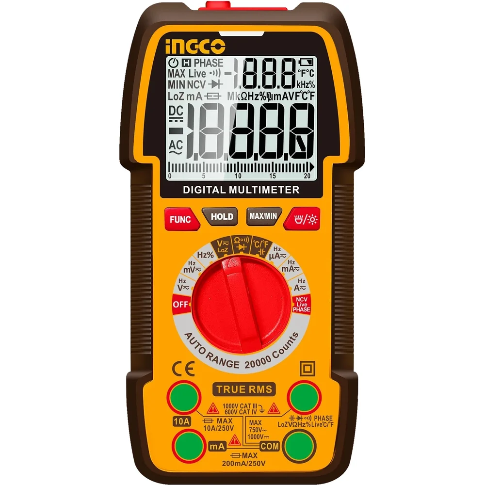 Мультиметр цифровой INGCO INDUSTRIAL DM410003