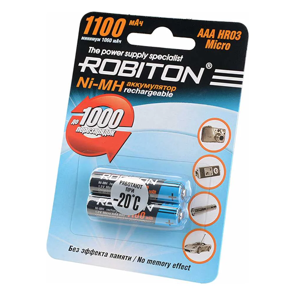 Аккумулятор Robiton 1100MHAAA-2