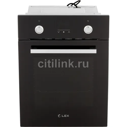 Духовой шкаф электрический LEX EDP 4590 BL, 55л, дверца с 2 стеклами, черный