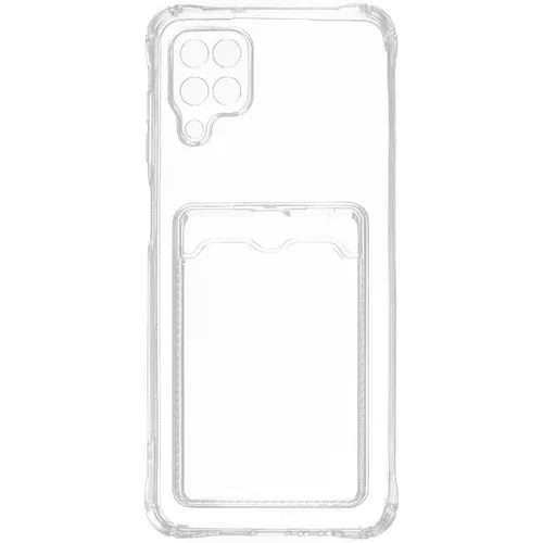 Чехол (клип-кейс) ZIBELINO Silicone Card Holder, для Samsung Galaxy A12, прозрачный [zsch-sam-a125-cam-trn]