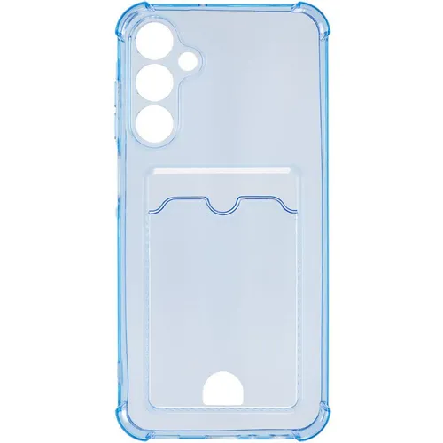 Чехол (клип-кейс) ZIBELINO Silicone Card Holder, для Samsung Galaxy A25, голубой [zsch-sam-a256-cam-lblu]