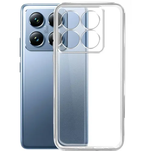 Чехол (клип-кейс) BORASCO Silicone Case, для Xiaomi 14T 5G, прозрачный [73710]