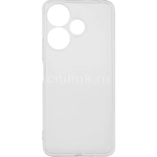 Чехол (клип-кейс) BORASCO Silicone Case, для Xiaomi Redmi 13, прозрачный [73409]