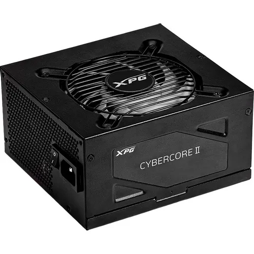 Блок питания XPG Cybercore II 1300P, 1300Вт, 80 PLUS PLATINUM, 120мм, черный, retail [cybercoreii1300p-bkceu]