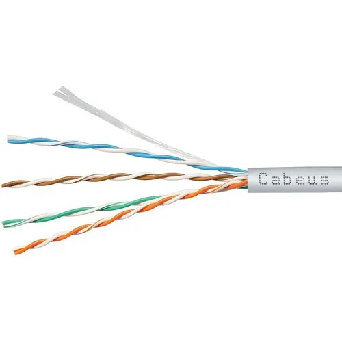 Кабель информационный CABEUS UTP-4P-CAT.5E-SOLID-LSZH-WH-100