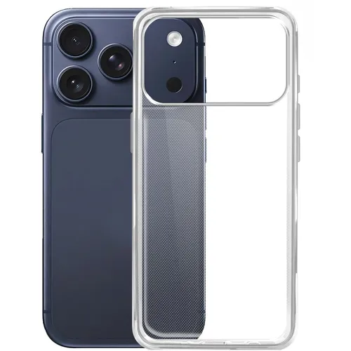 Чехол (клип-кейс) BORASCO Silicone Case, для Apple iPhone 17 Pro Max, прозрачный [75703]