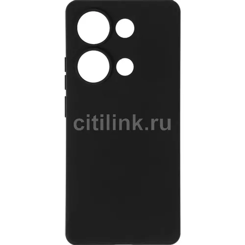Чехол (клип-кейс) BORASCO Silicone Case, для Xiaomi Redmi Note 13 Pro 4G, черный [73006]