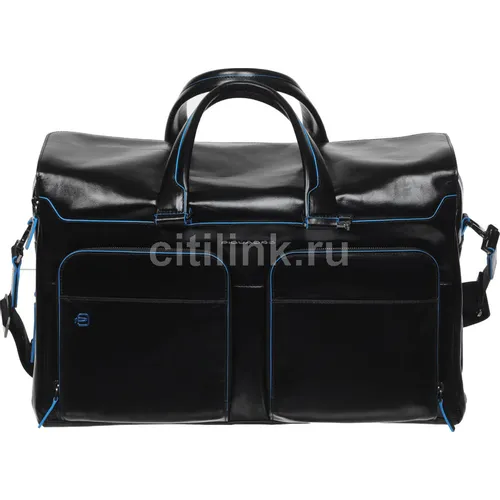 Сумка дорожная Piquadro Blue Square, кожа натуральная, черный [bv4342b2/n]