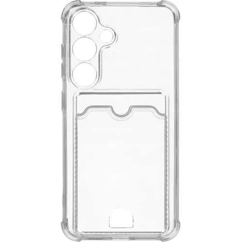 Чехол (клип-кейс) ZIBELINO Silicone Card Holder, для Samsung Galaxy S25, прозрачный [zsch-sam-s25-cam-trn]