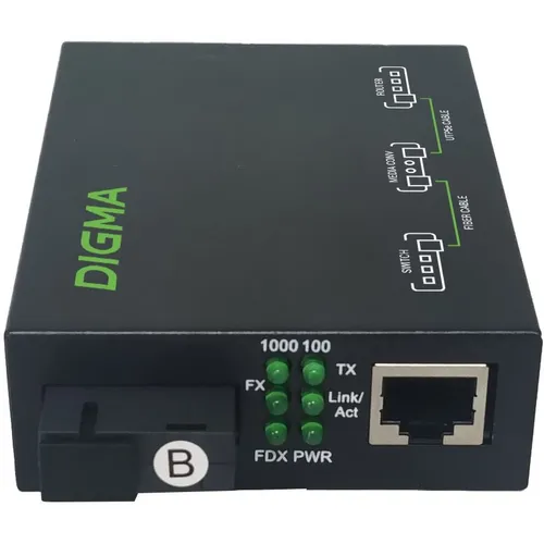 Медиаконвертер DIGMA DMC-1G53-20BL