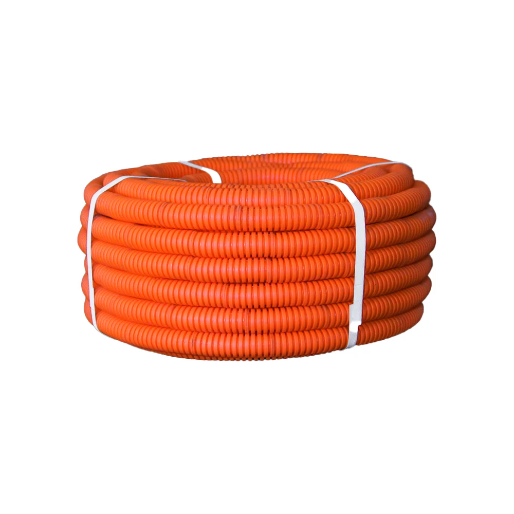 Труба гофрированная U-plast 50 мм, с зондом оранж., ПНД (HF), УФ, 20м 710-050