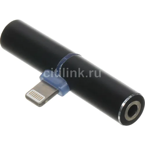Переходник аудио Red Line, lightning - Jack 3.5 (f), черный [ут000016491]