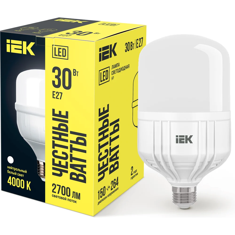 Лампа IEK HP LLE-HP-30-230-40-E27