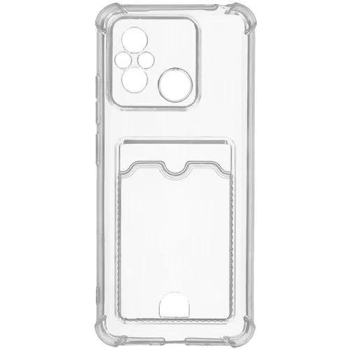 Чехол (клип-кейс) ZIBELINO Silicone Card Holder, для Xiaomi Redmi 12C, прозрачный [zsch-xia-rdm-12c-cam-trn]