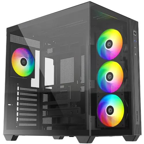Корпус ATX ID-COOLING View 510, Midi-Tower, без БП, черный [view 510 argb]