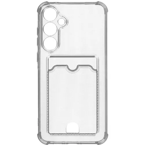 Чехол (клип-кейс) ZIBELINO Silicone Card Holder, для Samsung Galaxy A55, прозрачный [zsch-sam-a55-cam-trn]
