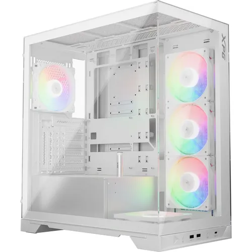 Корпус ATX XPG Invader X, Midi-Tower, без БП, белый [invaderxmt-whcww]